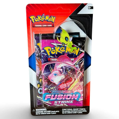 Pokemon Sword & Shield Fusion Strike booster rinkinys su Jirachi ženkliuku