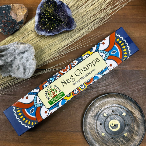 Nag Champa masala smilkalai – natūralūs, meditacijai ir atsipalaidavimui