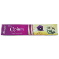 Smilkalai Aromatika Opium, natūralūs, ilga purpurinė‑geltona pakuotė su aguonos ir gėlių piešiniais, priekio vaizdas