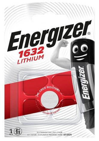 Energizer CR1632 ličio baterija 3V, ilgo galiojimo, 1 vnt.
