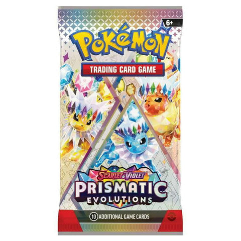 Pokémon Scarlet & Violet Prismatic Evolutions boosteris (10 kortų, EN)